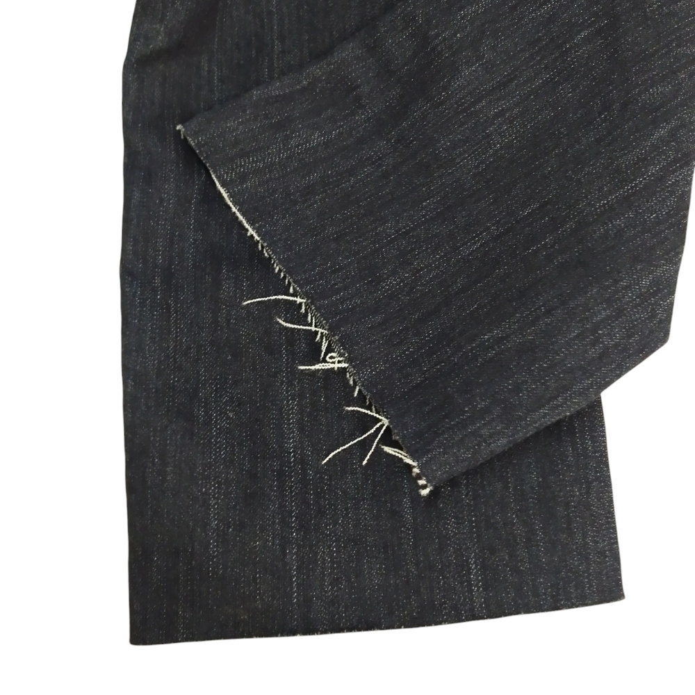 Premiere Rue 21 Women's Blue Embroidered Rhinestone Cropped Jeans Size 9/10 R - Picture 8 of 11
